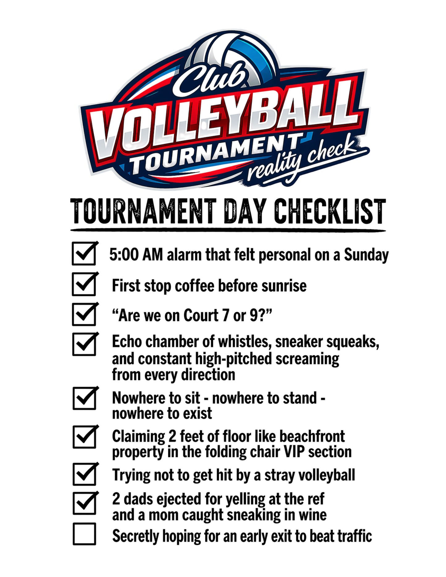 Club Volleyball Tournament Reality Check