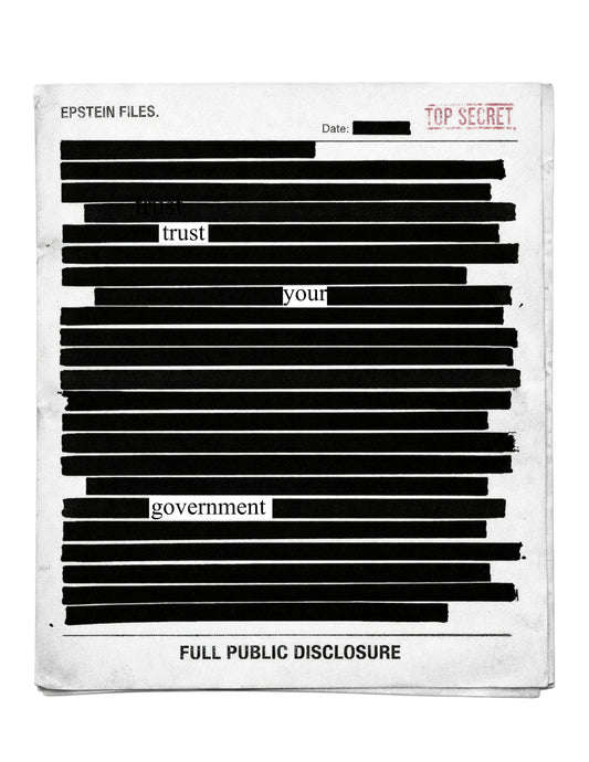 Trust Your Government - Full Public Disclosure of the Epstein Files T-Shirt
